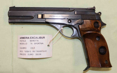 Pistola Beretta Modello 76 Calibro 22 LR Sportiva