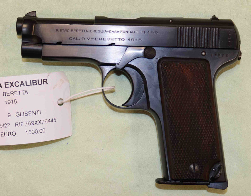 Pistola Beretta Modello 1915 Calibro 9 Glisenti