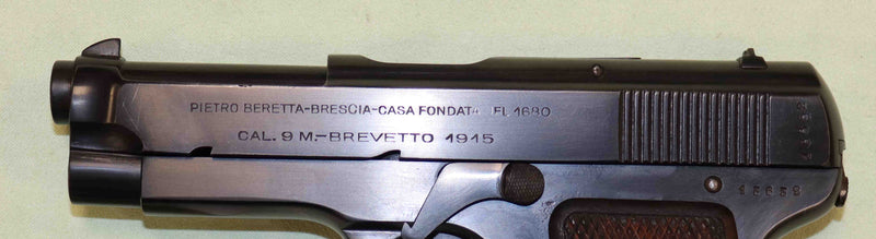 Pistola Beretta Modello 1915 Calibro 9 Glisenti