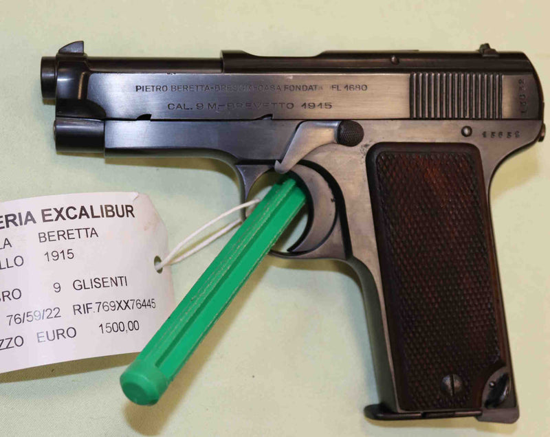 Pistola Beretta Modello 1915 Calibro 9 Glisenti