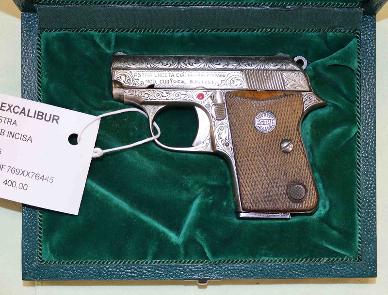 Pistola Astra Modello Cub Incisa Calibro 6.35