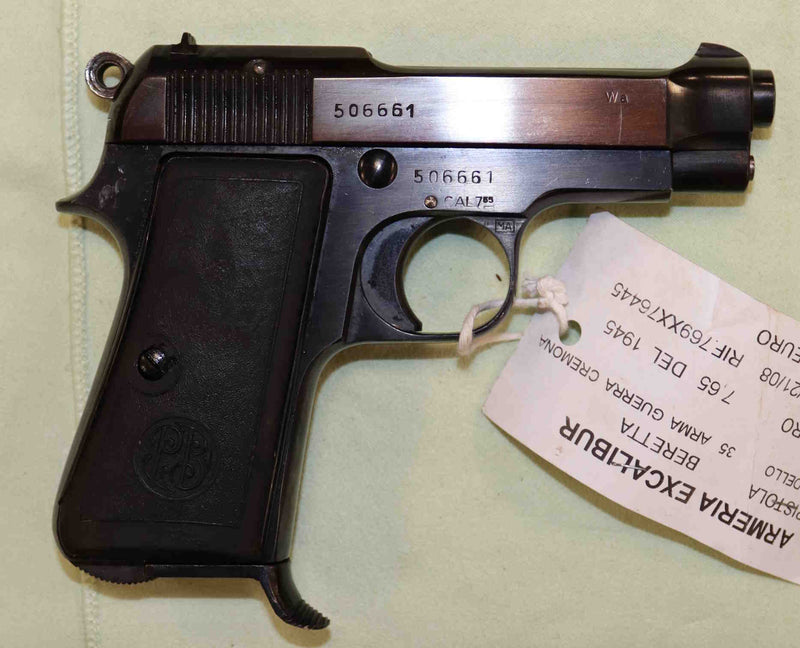 Pistola Beretta Modello 35 Arma Guerra Cremona Calibro 7.65 del 1945