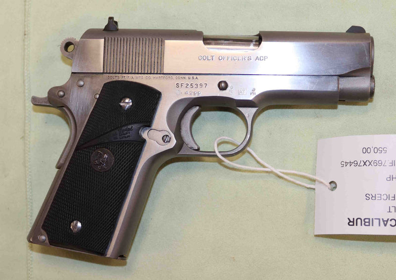 Pistola Colt Modello Officers Inox Calibro 45 HP