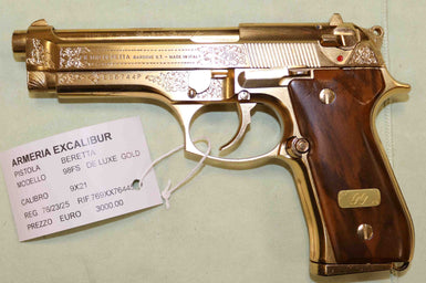 Pistola Beretta Modello 98FS Deluxe Gold Calibro 9X21