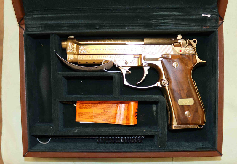 Pistola Beretta Modello 98FS Deluxe Gold Calibro 9X21