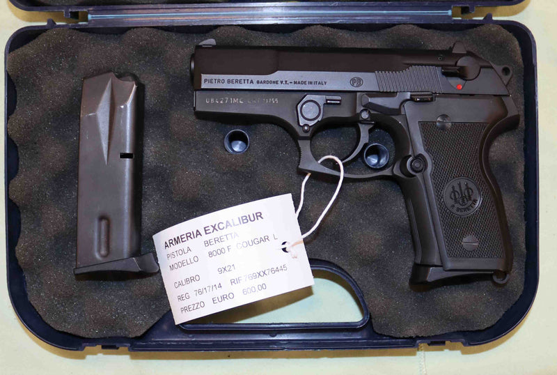 Pistola Beretta Modello 8000 F Calibro 9X21