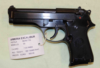 Pistola Beretta Modello 99 Calibro 7.65 Para