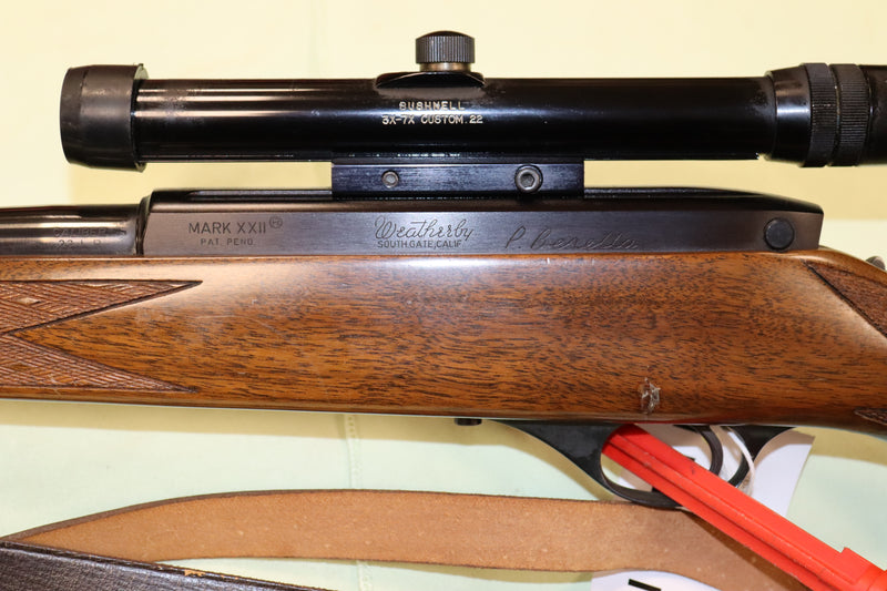 Carabina Weatherby Modello Mark XXII Calibro 22LR con Ottica