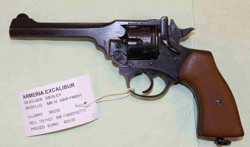 Revolver Webley Modello MK IV War Finish Calibro 38/200