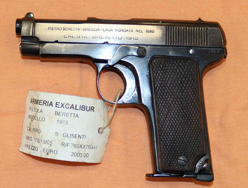 Pistola Beretta Modello 1915 Calibro 9 Glisenti