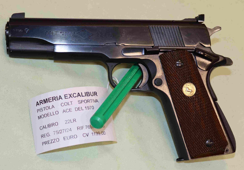 Pistola Colt Modello Ace (1970) Calibro 22LR Sportiva