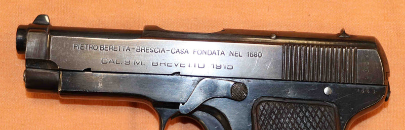 Pistola Beretta Modello 1915 Calibro 9 Glisenti