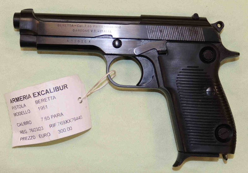 Pistola Beretta Modello 1951 Calibro 7.65 Para