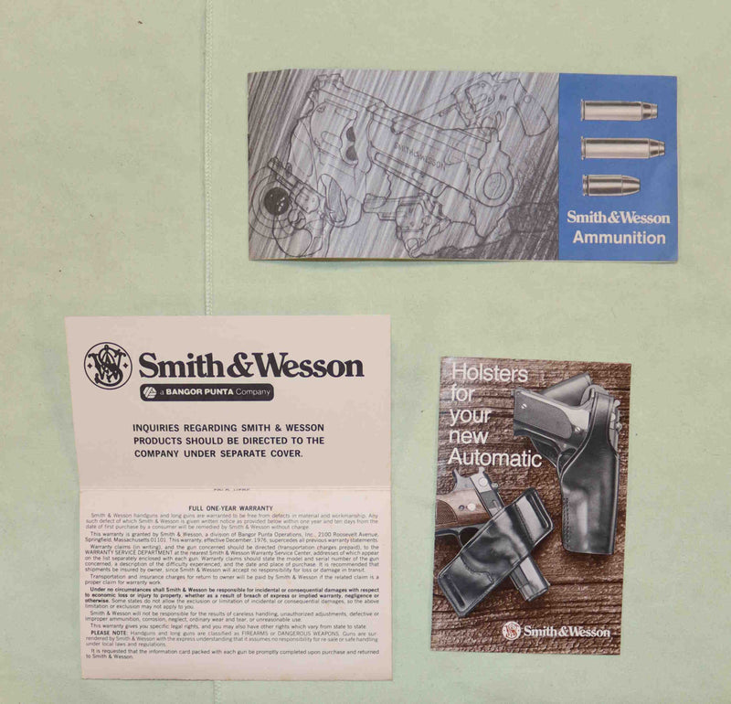 Pistola Smith & Wesson Modello 59 Calibro 7.65 Para con Seconda Canna 9X19