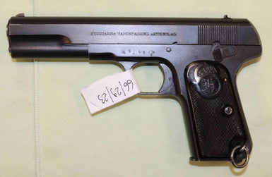 Pistola Husqvarna Modello 1907 Calibro 9 Long