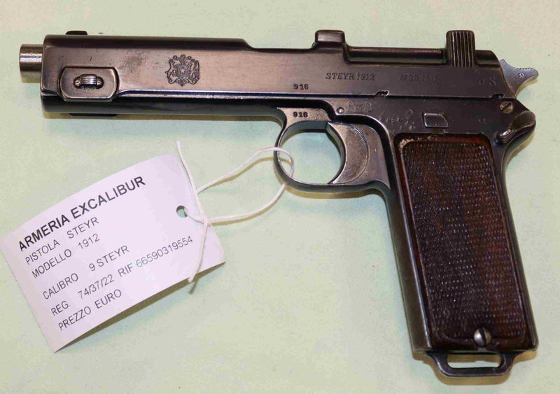 Pistola Steyr Modello 1912 Calibro 9 Steyr