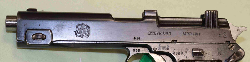 Pistola Steyr Modello 1912 Calibro 9 Steyr