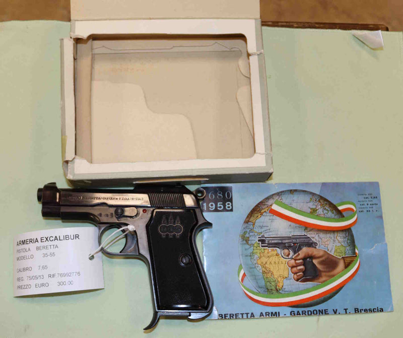 Pistola Beretta Modello 35-55 Calibro 7.65 con Scatola