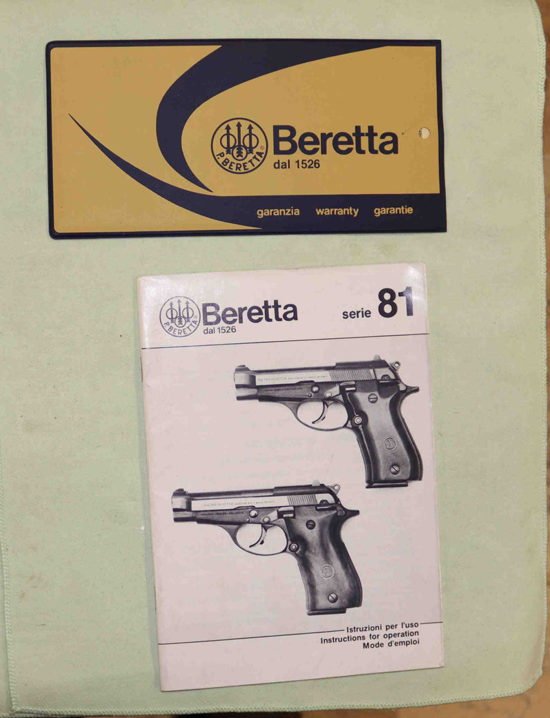 Pistola Beretta Modello 84F Calibro 9 Corto