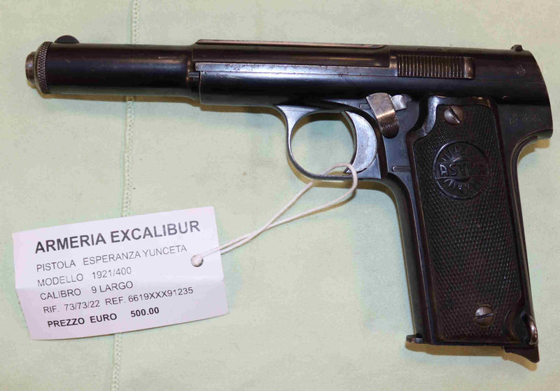 Pistola Esperanza Y Unceta Modello 400 Calibro 9 Largo