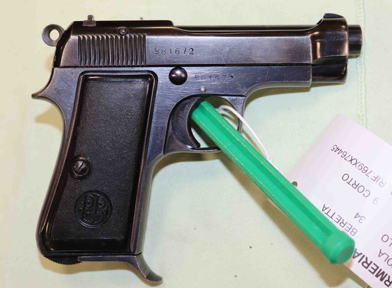 Pistola Beretta Modello 1934 Regio Esercito Calibro 9 Corto