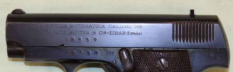 Pistola Anitua Calibro 7.65