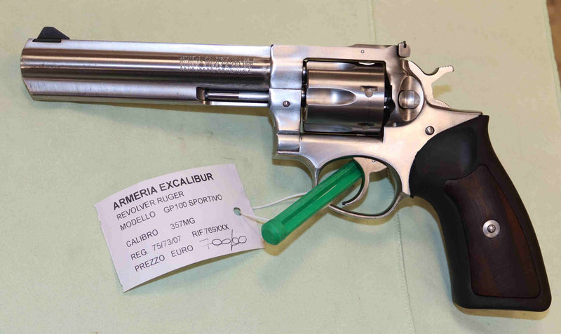 Revolver Ruger Modello GP100 Calibro 357MG Sportivo