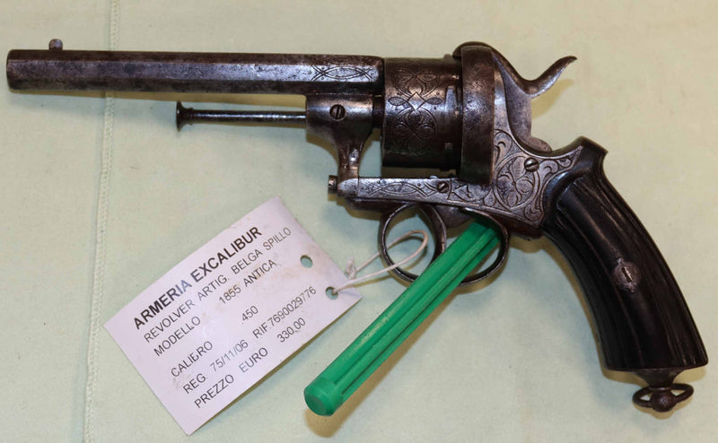 Revolver a Spillo Artigianale Belga Calibro .450