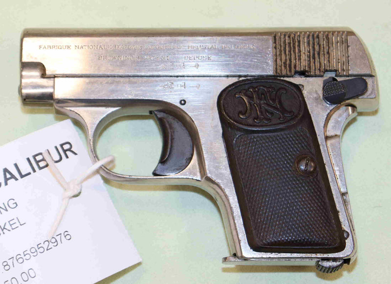 Pistola FN Browning 1906 Nickel Calibro 6.35