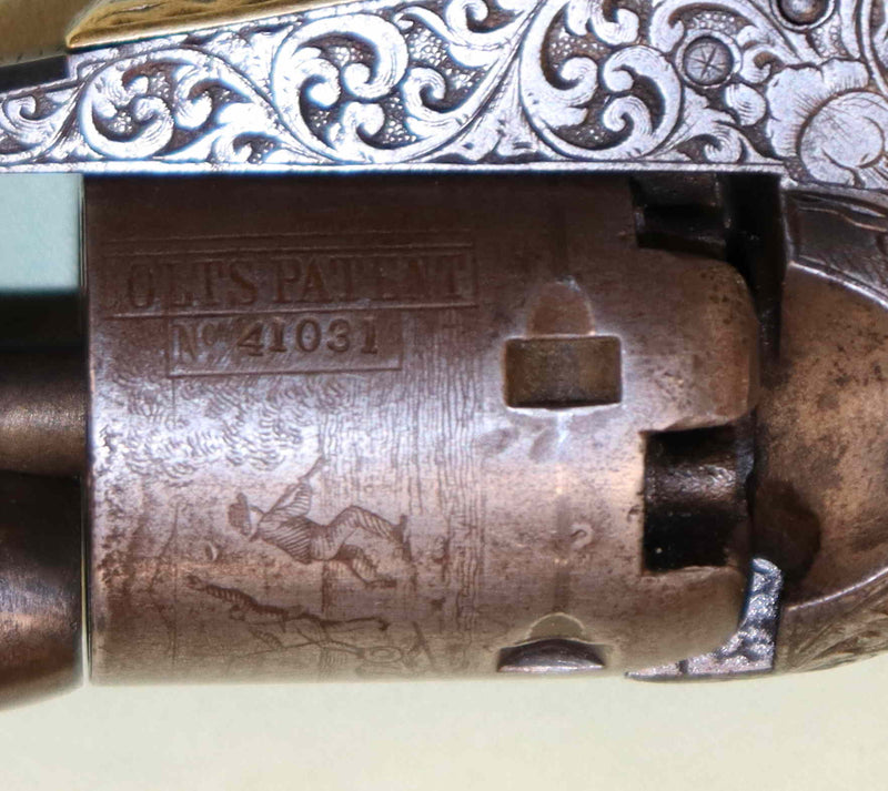 Revolver Originale Colt 1849 Pocket Inciso Calibro 31 Anno 1858