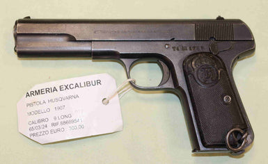 Pistola Husqvarna Modello 1907 Calibro 9 Long